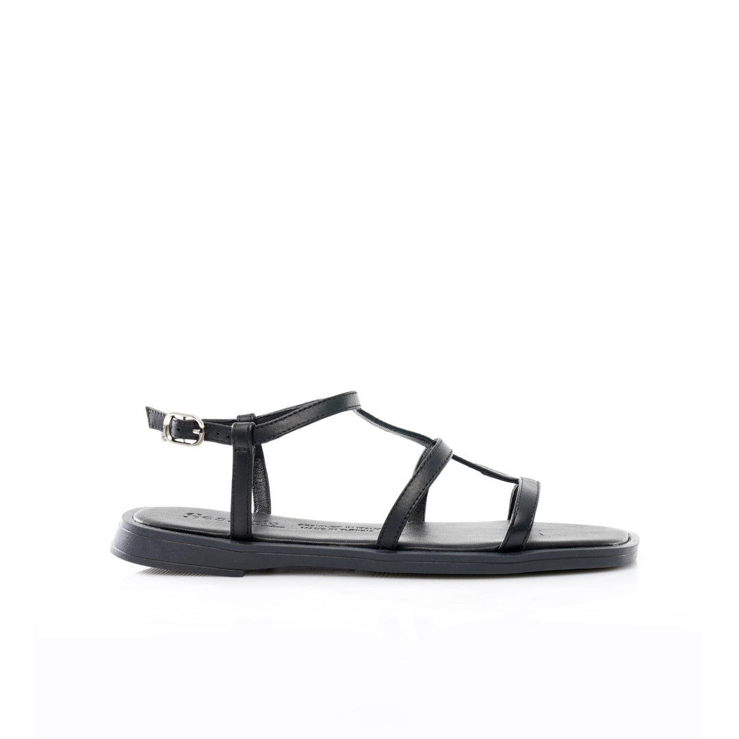 Sandale Plate en Véritable Cuir E25-065