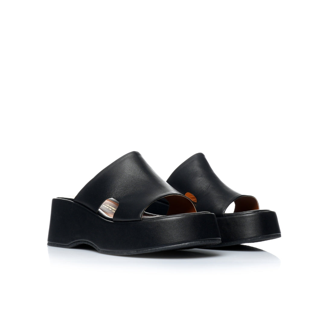 Sabot Cuir compensées E26-8604