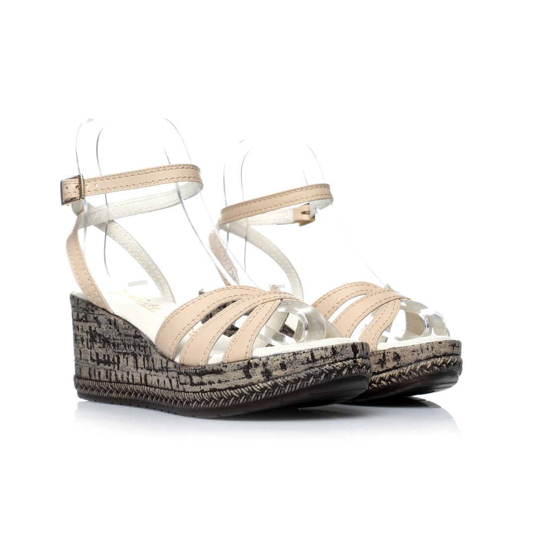 Sandale Cuir compensées E26-8075