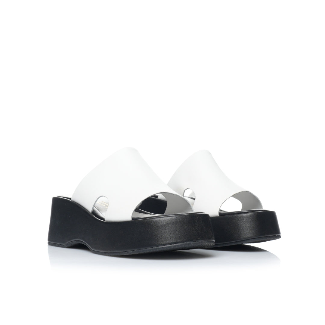 Sabot Cuir compensées E26-8604