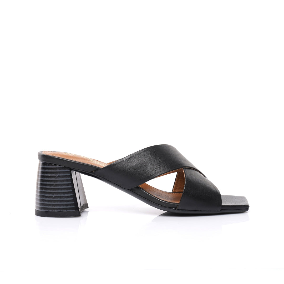 Sabot cuir demi talon E26-3910