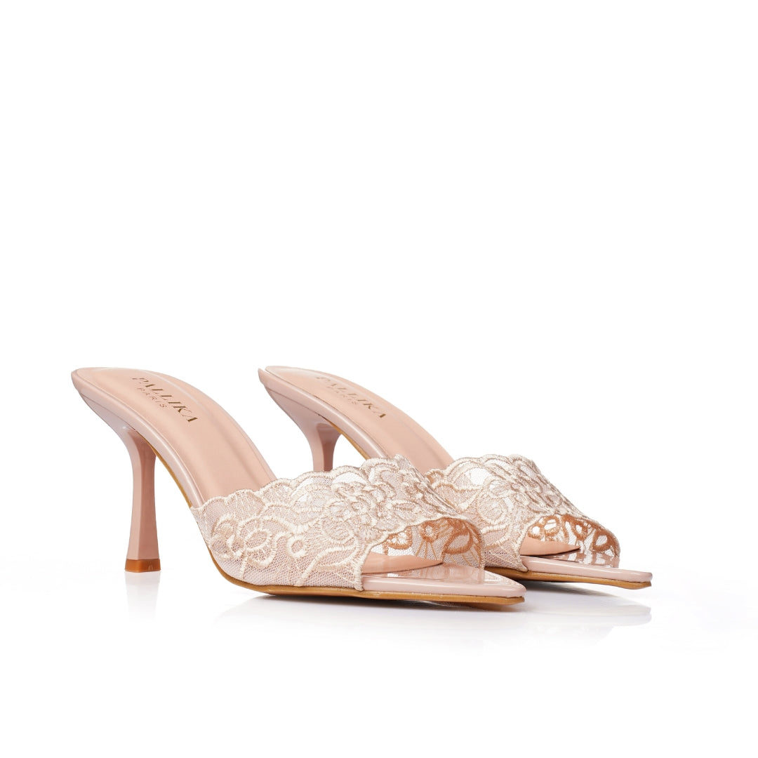Sandale talon dentelle E26-F398