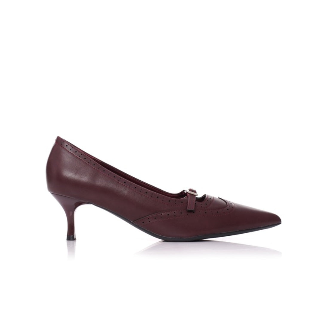 Escarpins à bout pointu demi talon P26-G101