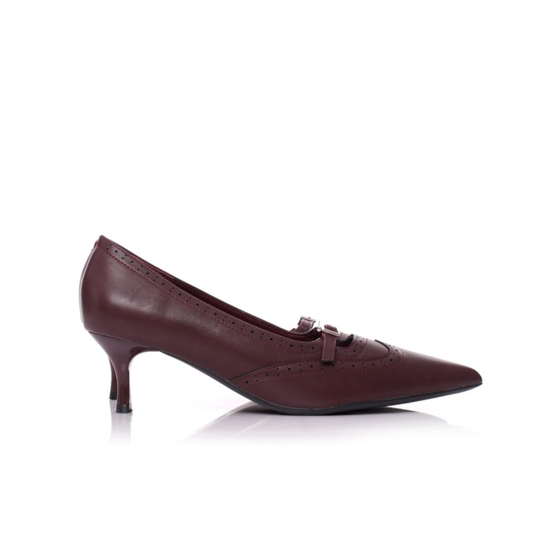 Escarpins à bout pointu demi talon P26-G101