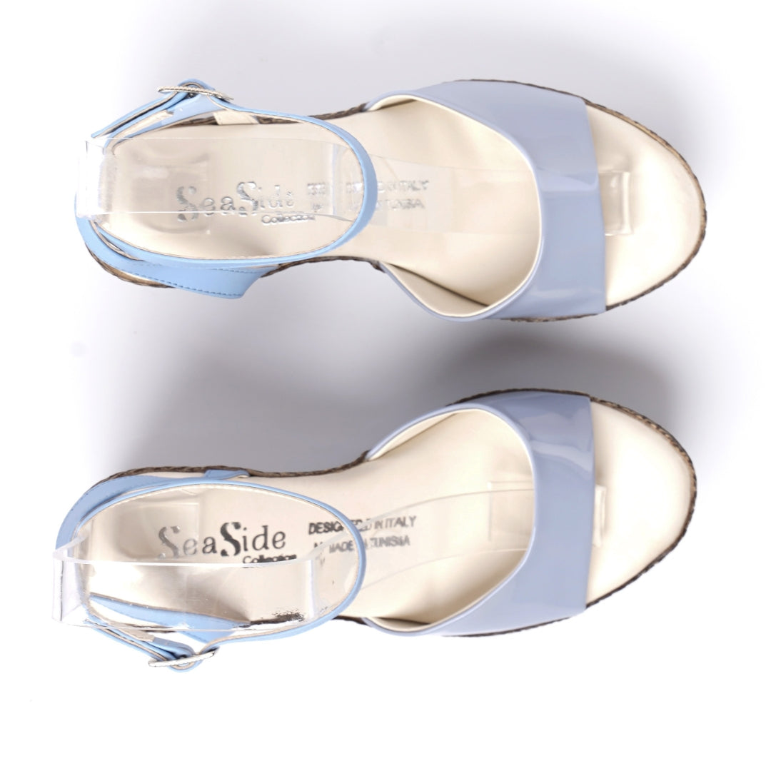 Sandale cuir compensée E26-5833