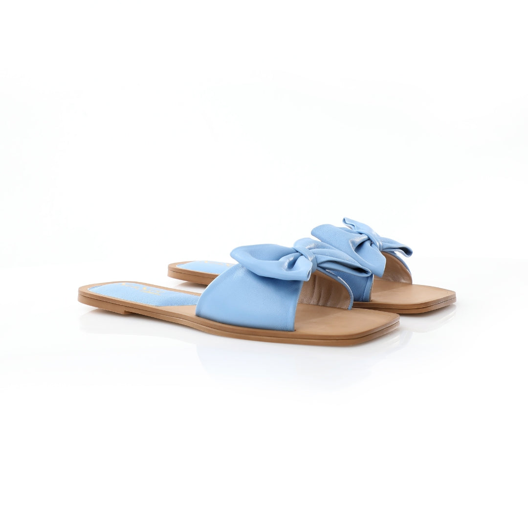 Claquette avec Papillon Cuir E24-196