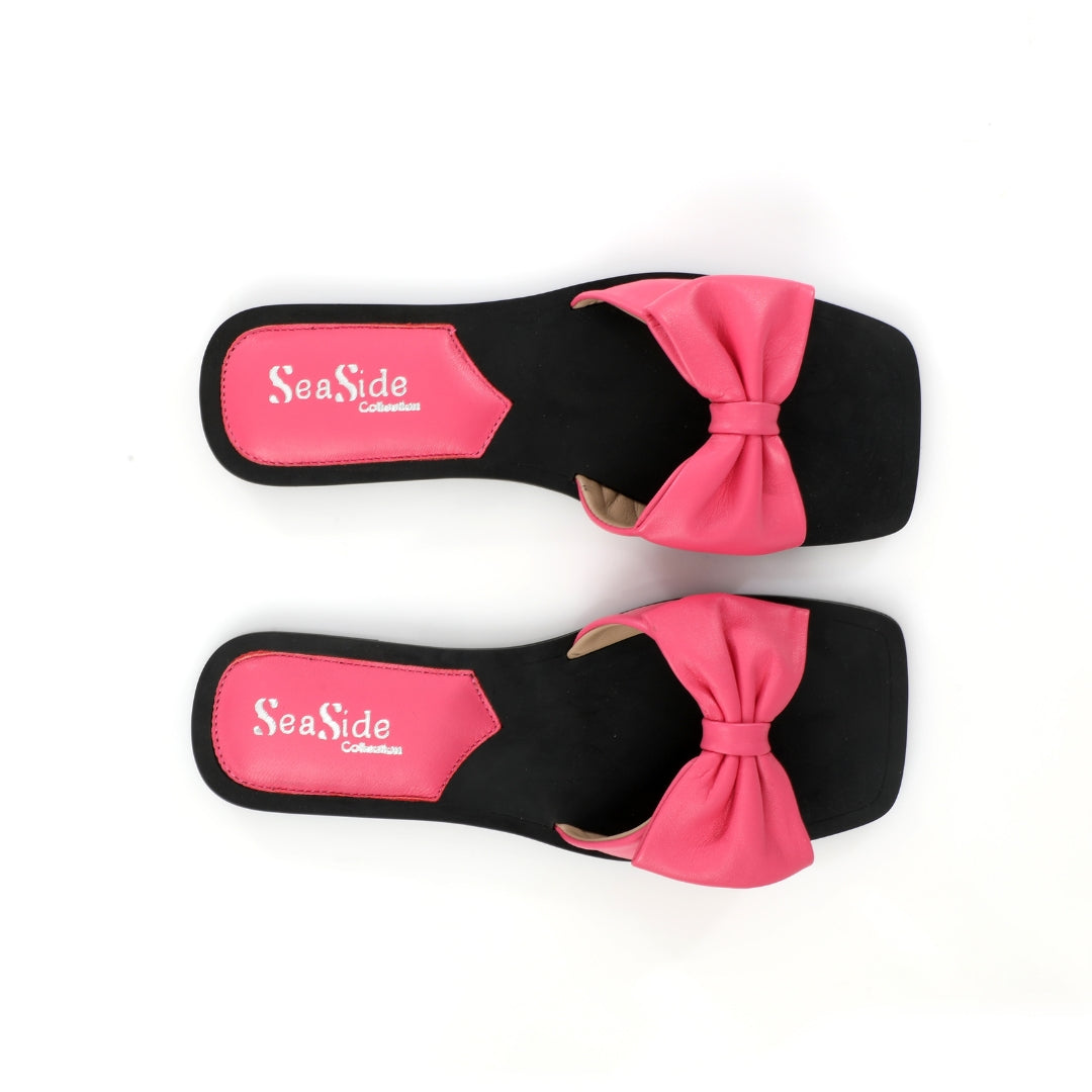 Claquette avec Papillon Cuir E24-196