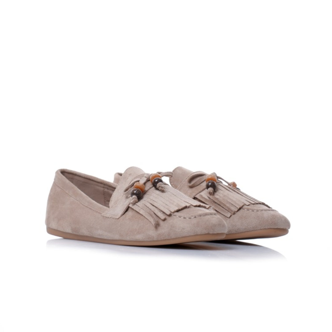 Mocassins à Franges en Daim P26-F523
