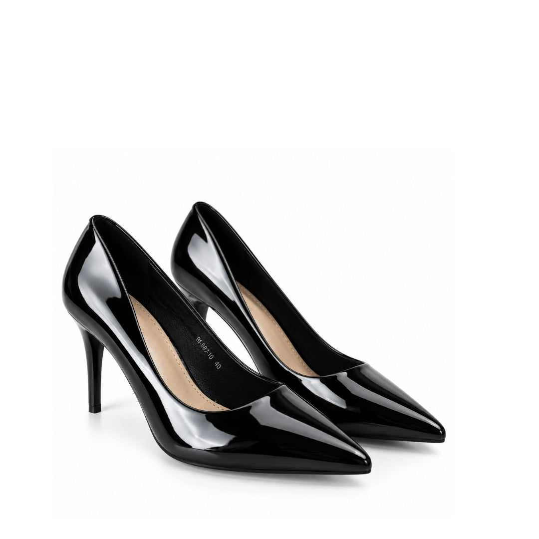 Escarpin noir vernis H26-F6710