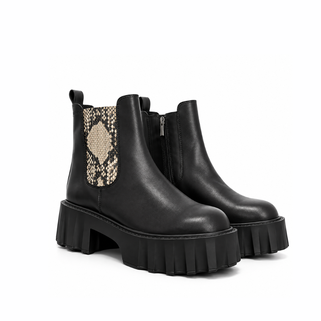 Bottine Cuir Serpent Monobloc H26-L704