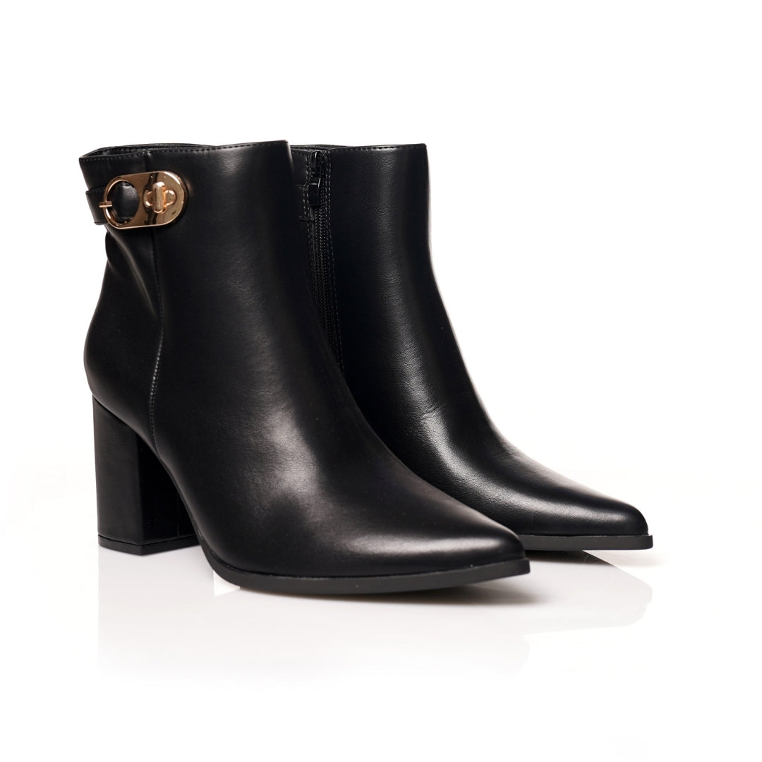 Bottine pointu demi talon H25-F5850