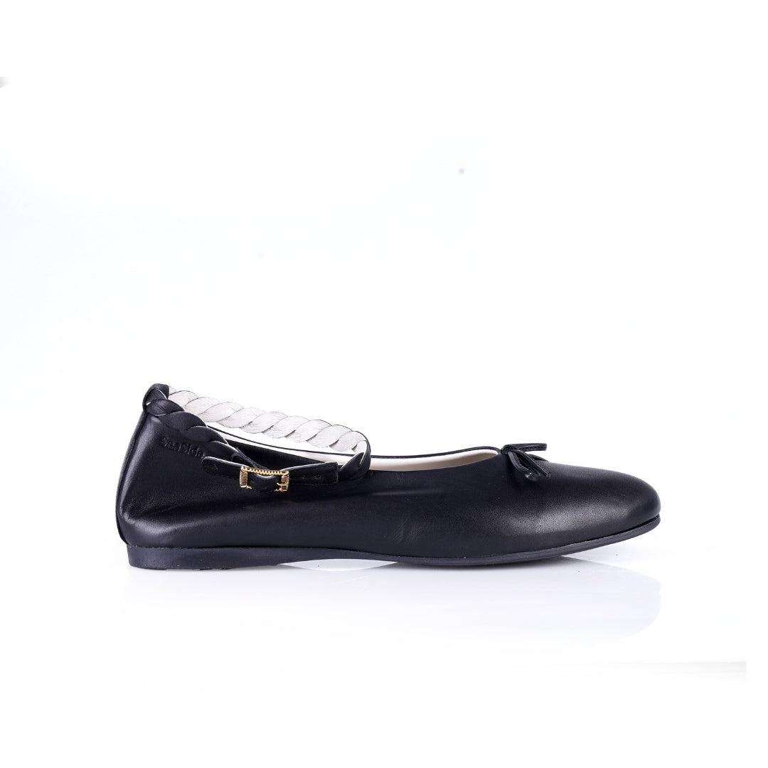 Ballerines Bride Cheville Tressée en Cuir P26-2507