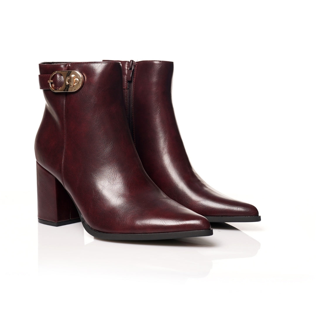 Bottine pointu demi talon H25-F5850