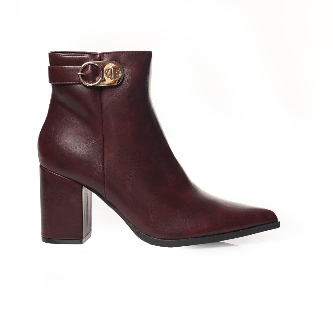 Bottine pointu demi talon H25-F5850