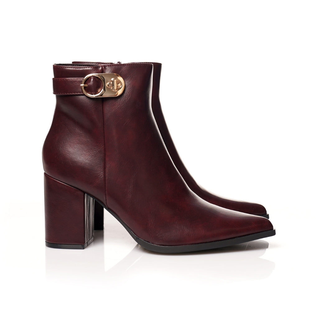 Bottine pointu demi talon H25-F5850