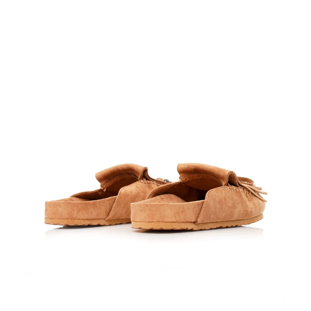 Mules mocassins frange P26-F528