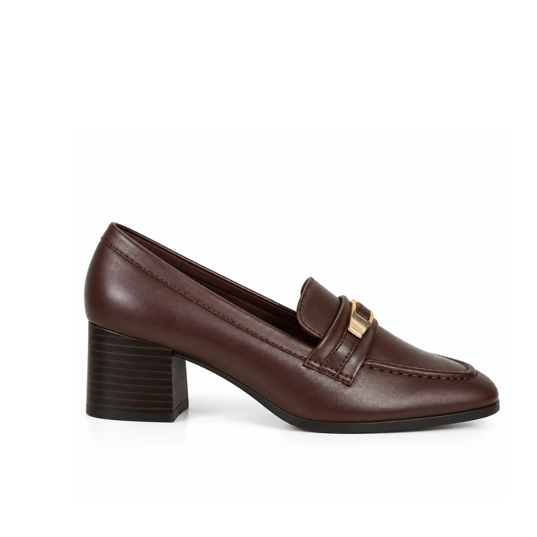 Mocassin Demi Talon avec Accessoire H26-610