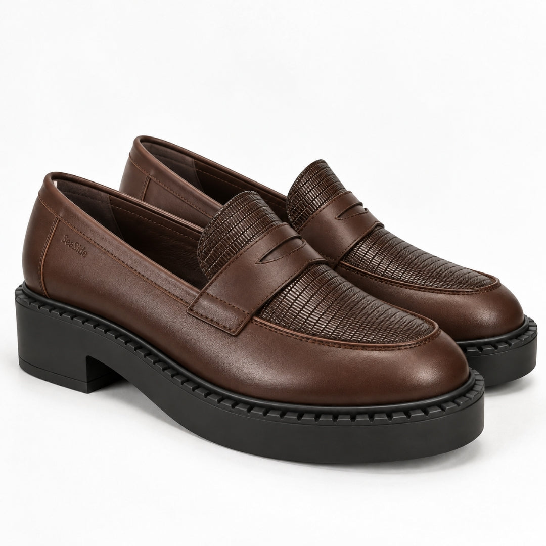 Mocassin Cuir Bimatière H26-H610