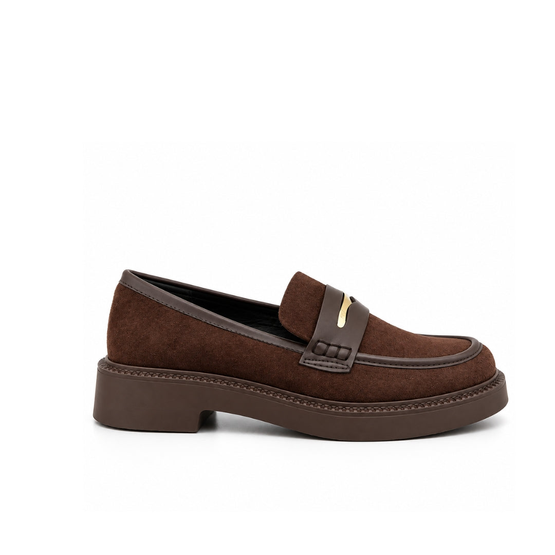 Mocassin Daim Plat H26-F1535