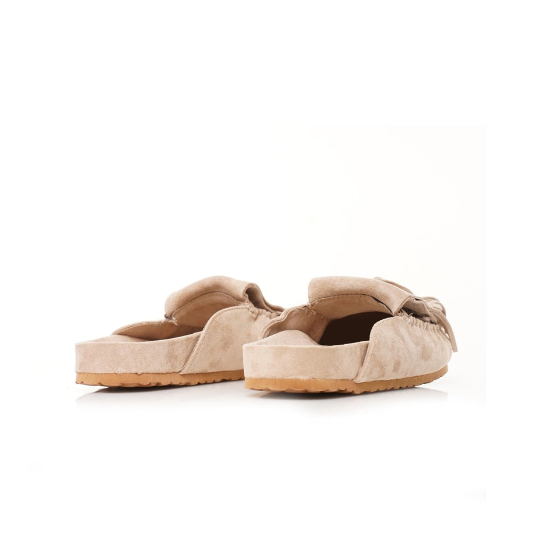 Mules mocassins frange P26-F528
