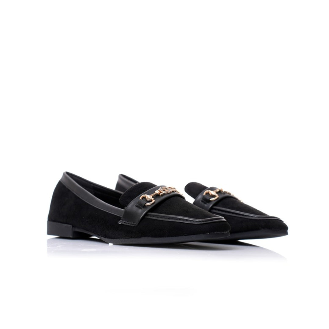 Mocassin avec accessoire bicolore P26-F522