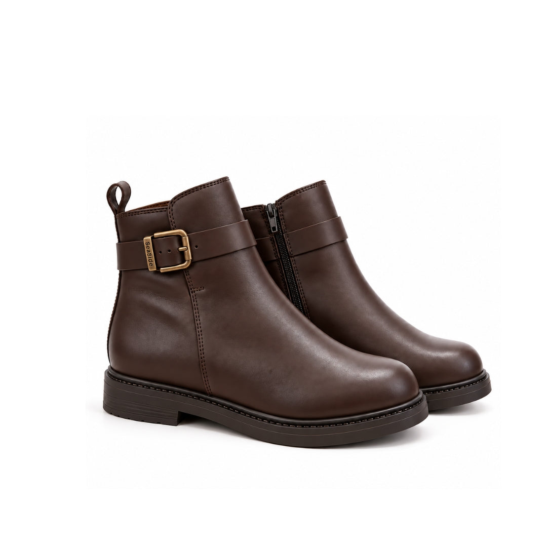 Bottine Cuir Plat H26-T903