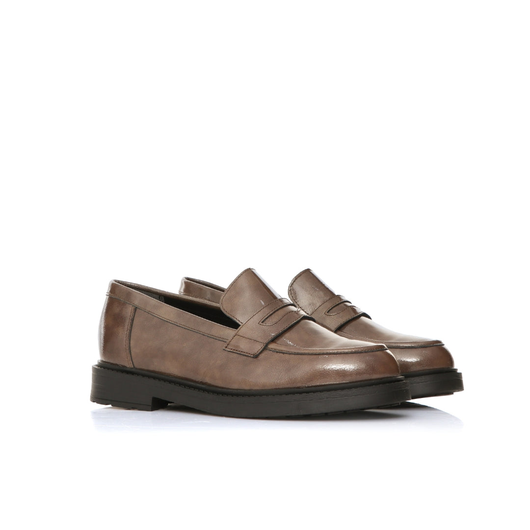 Mocassin Cuir Plat H25-010