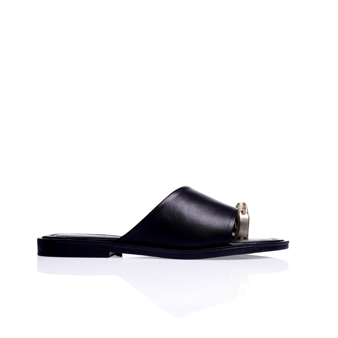 Claquette Cuir plat E26-1030