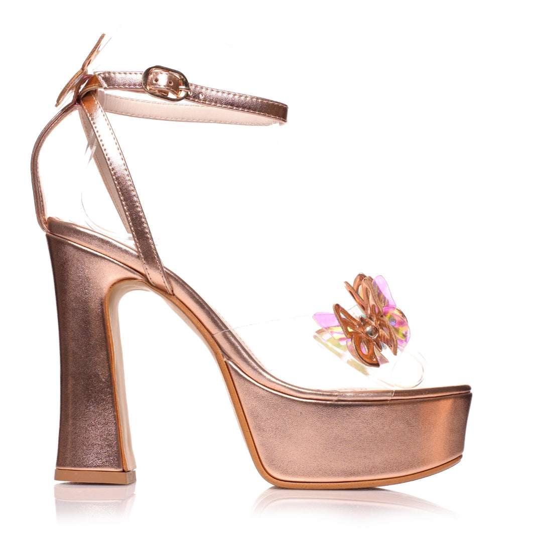 Sandale soiree papillon talon E26-8533