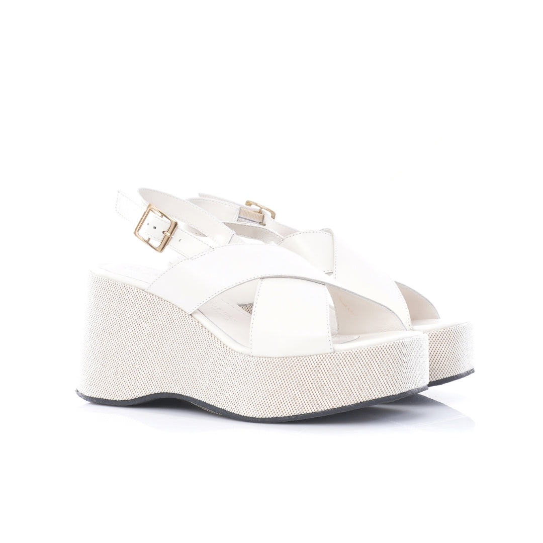 Sandale compensée Cuir E25-902