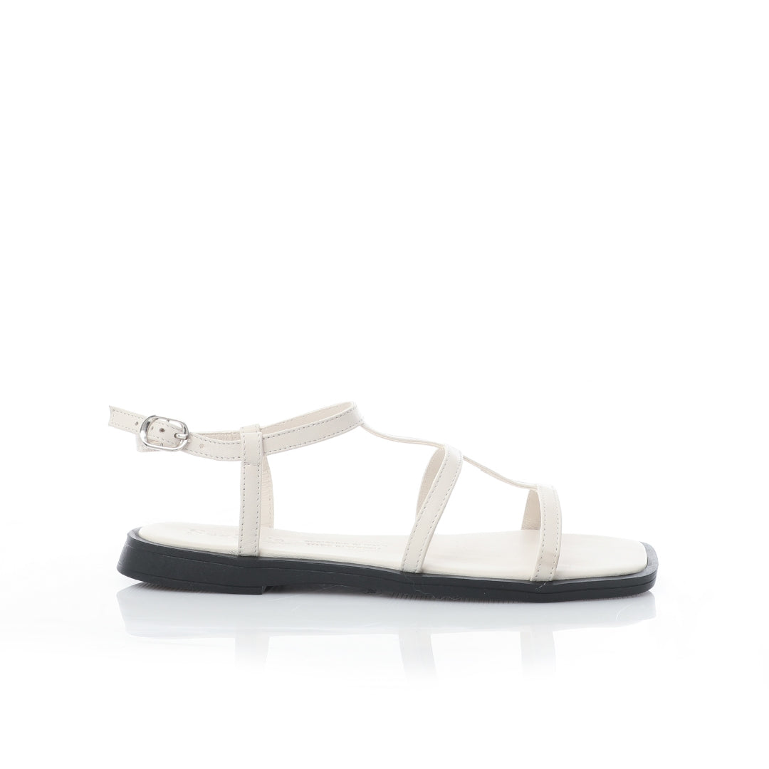 Sandale Plate en Véritable Cuir E25-065