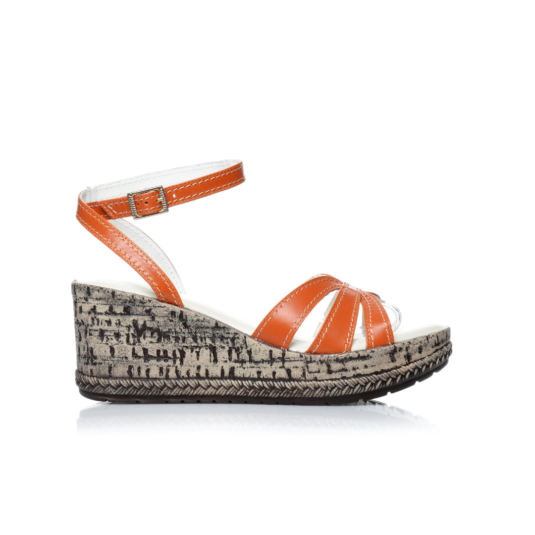Sandale Cuir compensées E26-8075