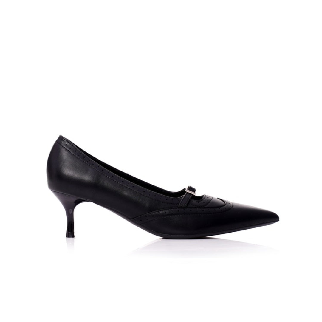 Escarpins à bout pointu demi talon P26-G101