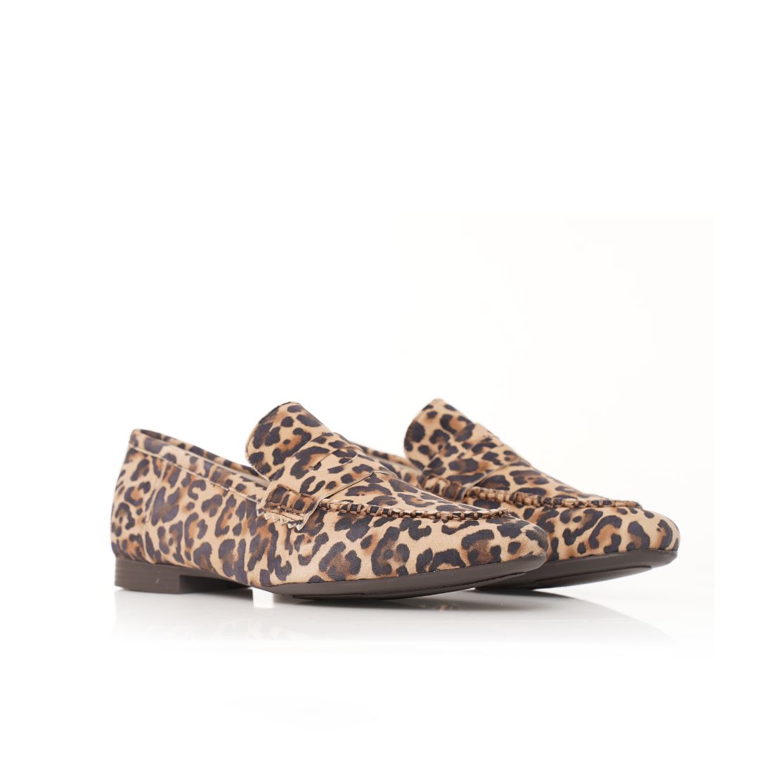 Mocassin Cuir Daim Plat P26-6086