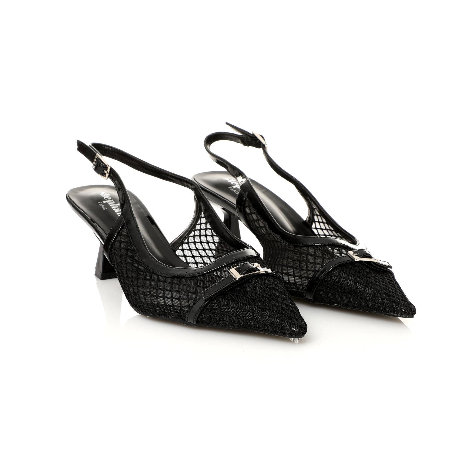 SLINGBACK SEMI TRANSP DEMI TALON E25-F122