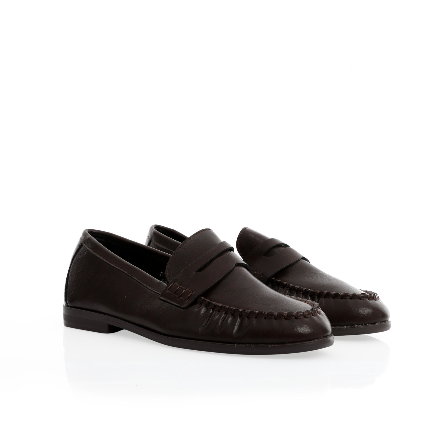 Mocassin Plat marron