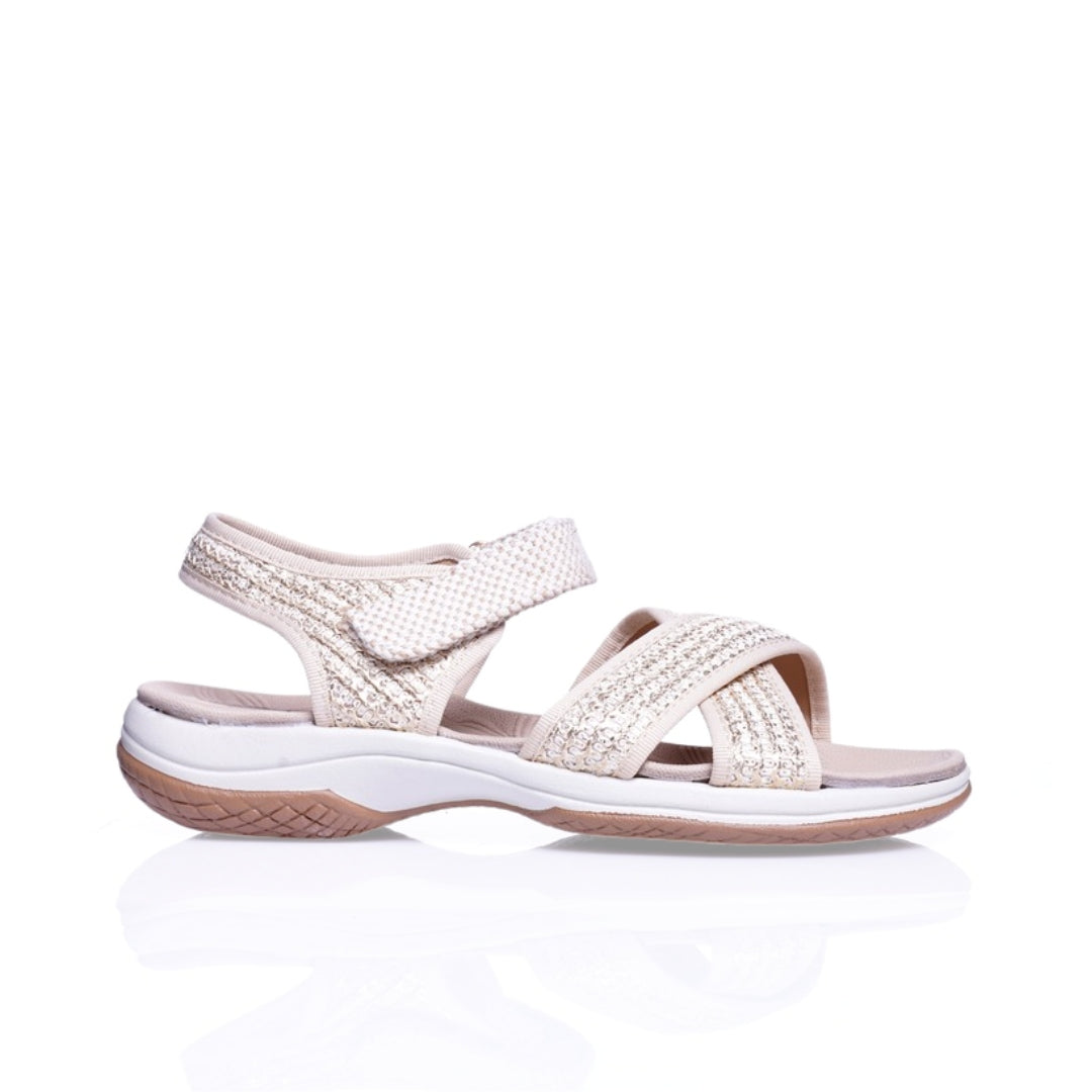 Sandale confort femme à petit talon 3 cm