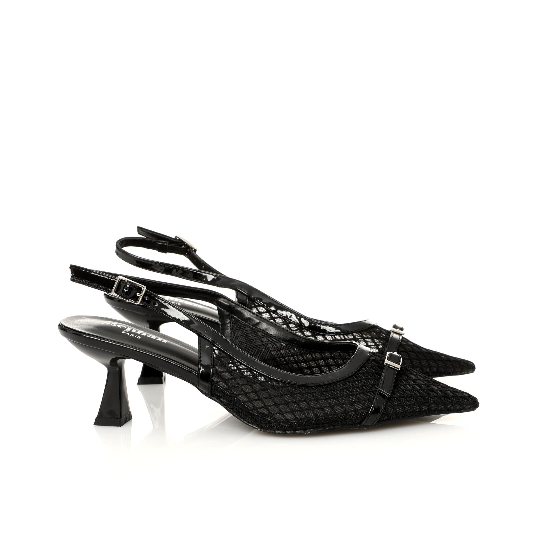SLINGBACK SEMI TRANSP DEMI TALON E25-F122