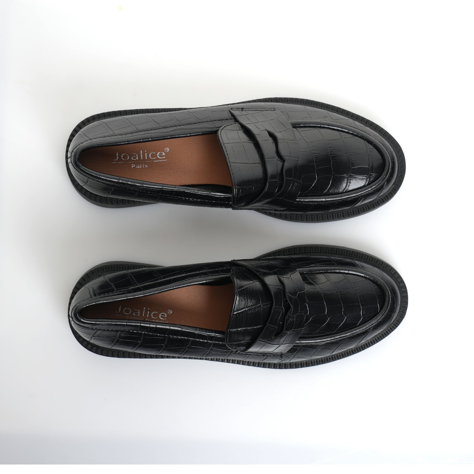 Mocassin Croco Noir Classic H25-F483