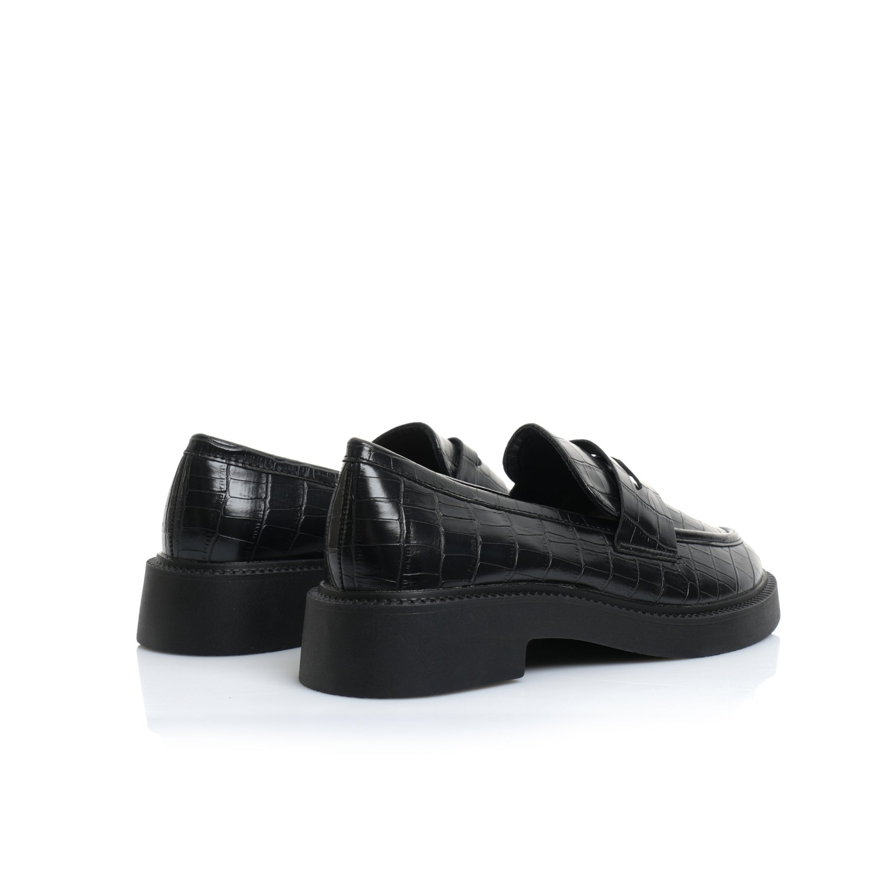 Mocassin Croco Noir Classic H25-F483