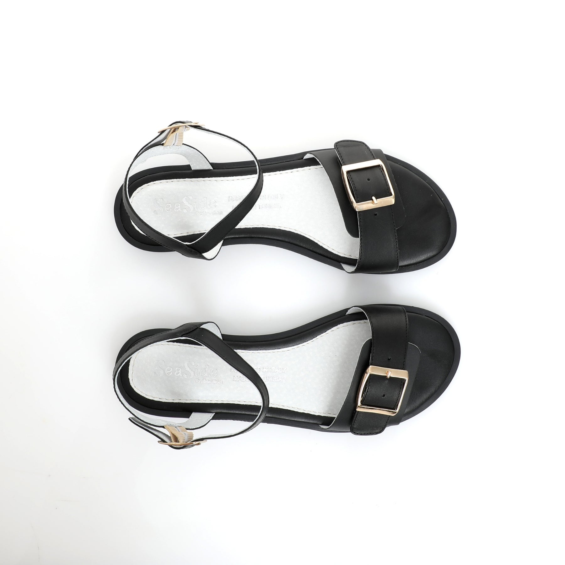 Sandales {Cuir} plates E25-092