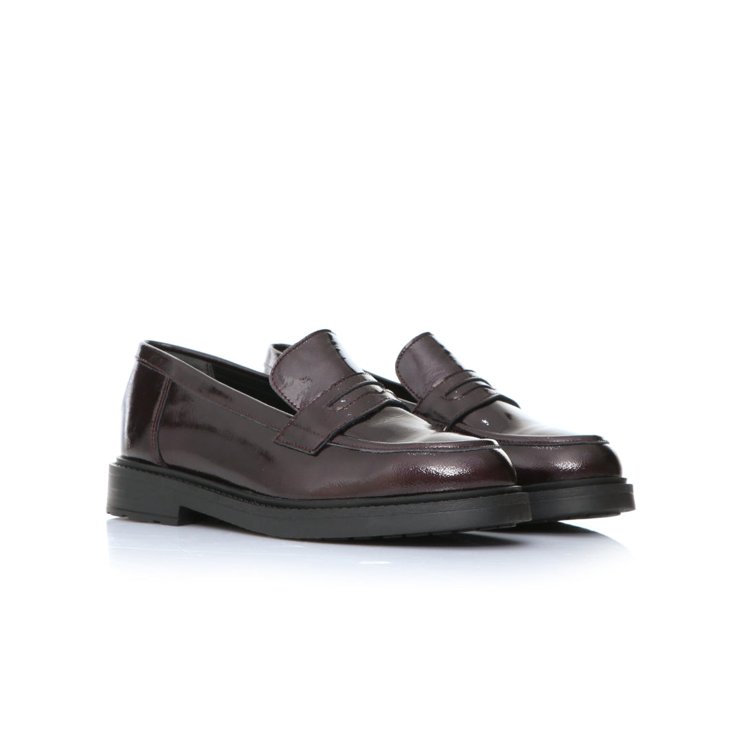 Mocassin CUIR Plat H25-010
