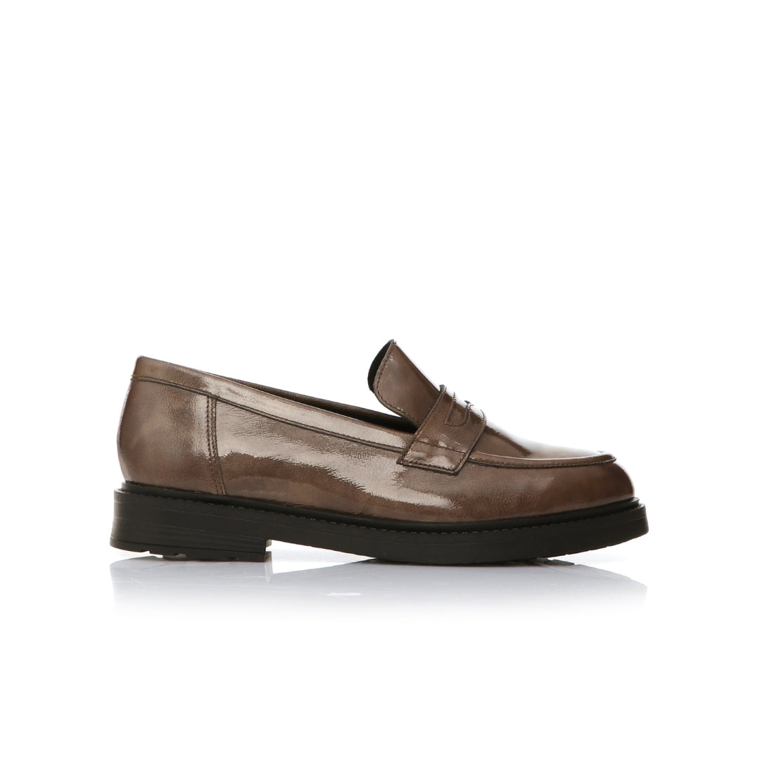 Mocassin CUIR Plat H25-010
