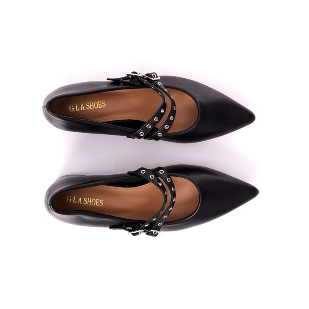 Escarpin avec ceintures P26-G112