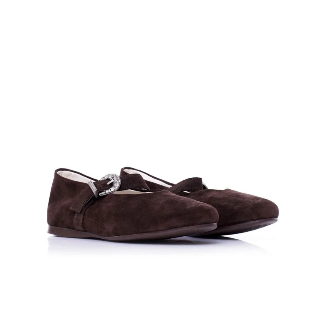 Mary Jane Cuir Daim P26-5207