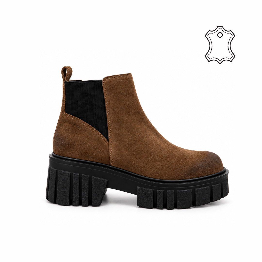 bottine cuir femme