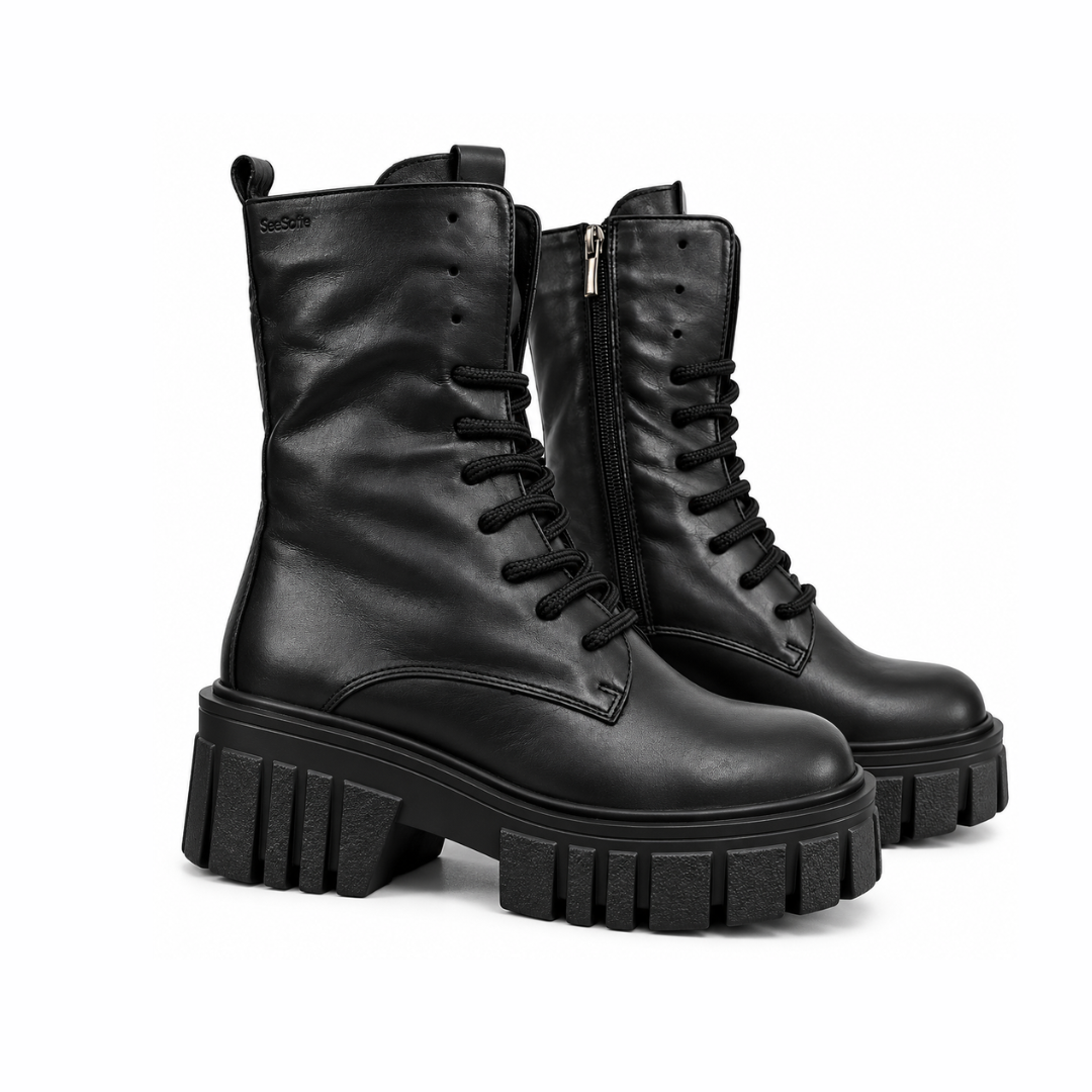 brodequin cuir chic femme