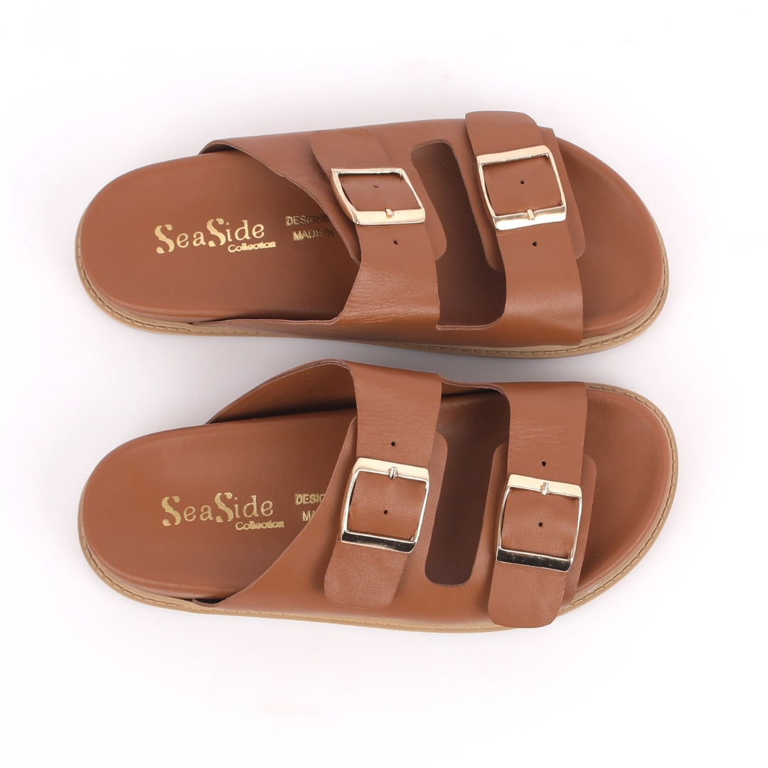 claquette confortable cuir femme