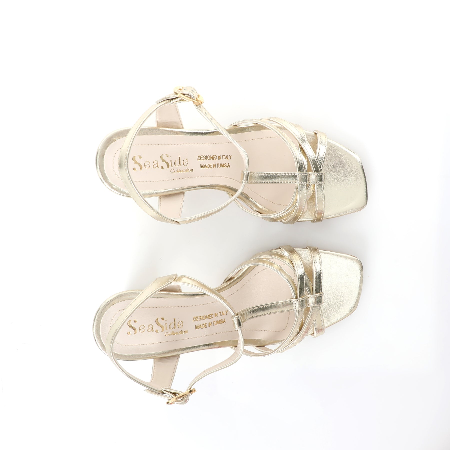 Sandale soirée Dore à talon bas pour femme