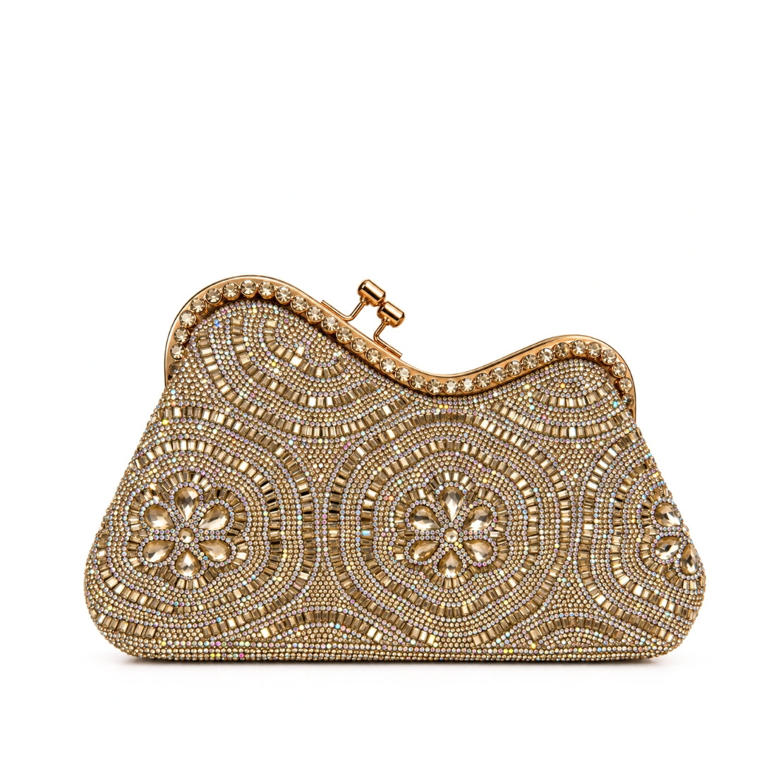 pochette motifs circulaires